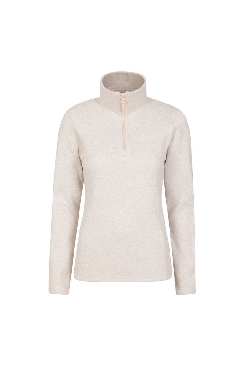 Idris Half Zip Fleece Top, Main, color, Beige