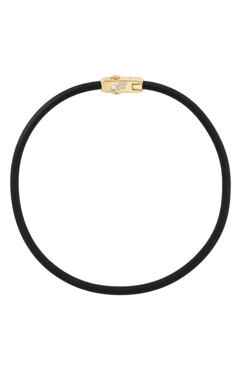 Carbon Torque Diamond Necklace