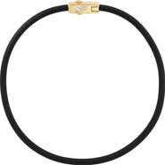 Uniform Object Carbon Torque Diamond Necklace