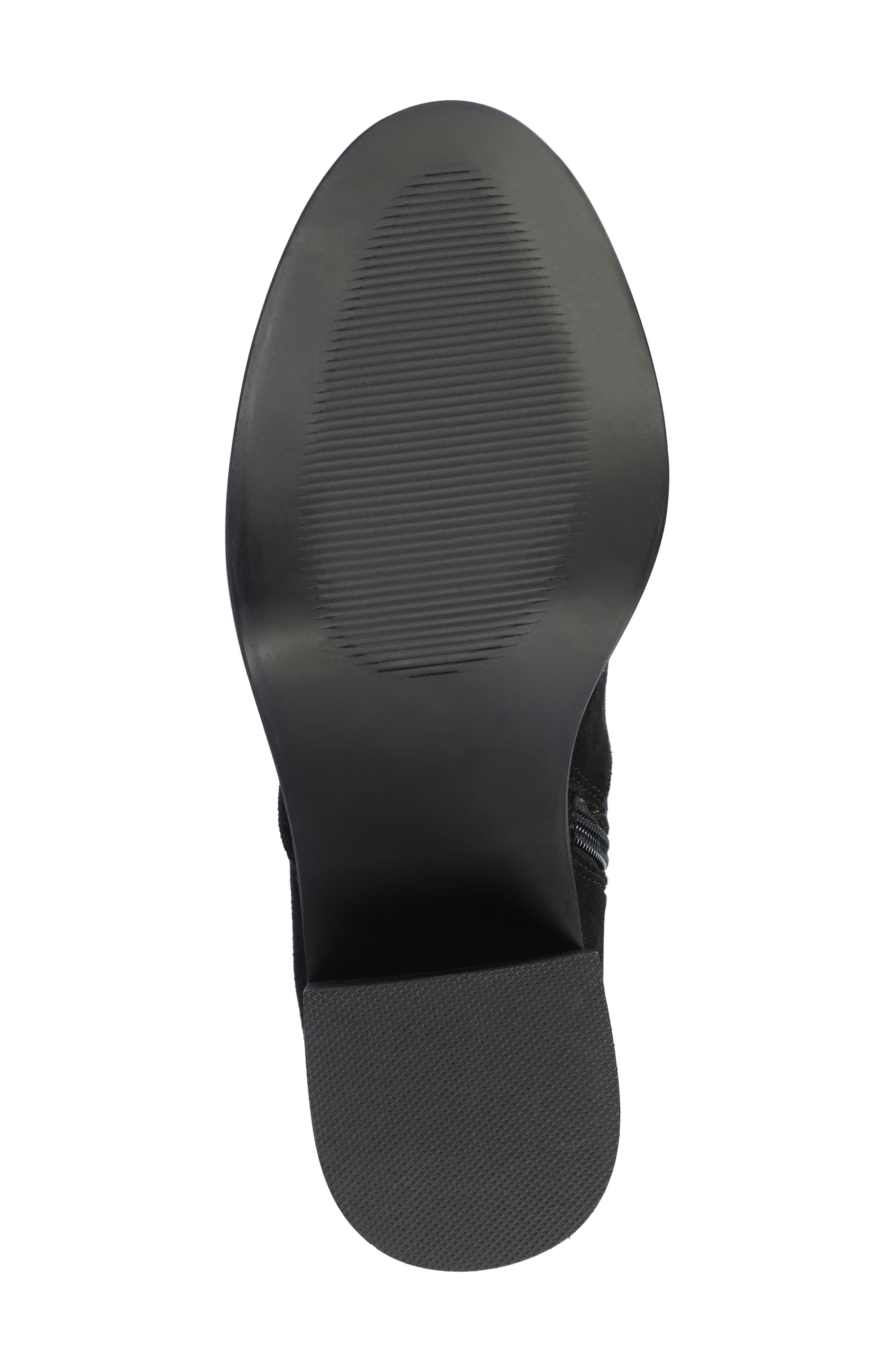 Journee Collection Romilly Block Heel Boot, Alternate, color, Black Suede