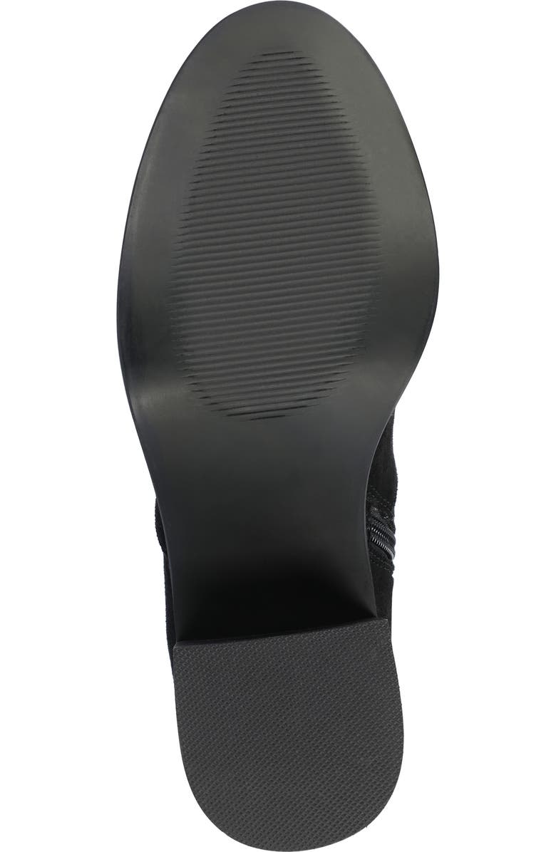 Journee Collection Romilly Block Heel Boot, Alternate, color, Black Suede