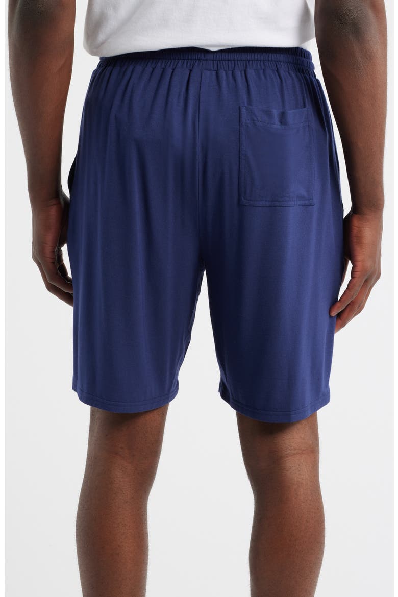 Moonlight Modal Blend Drawstring Lounge Shorts, Alternate, color, NAVY PEACOAT
