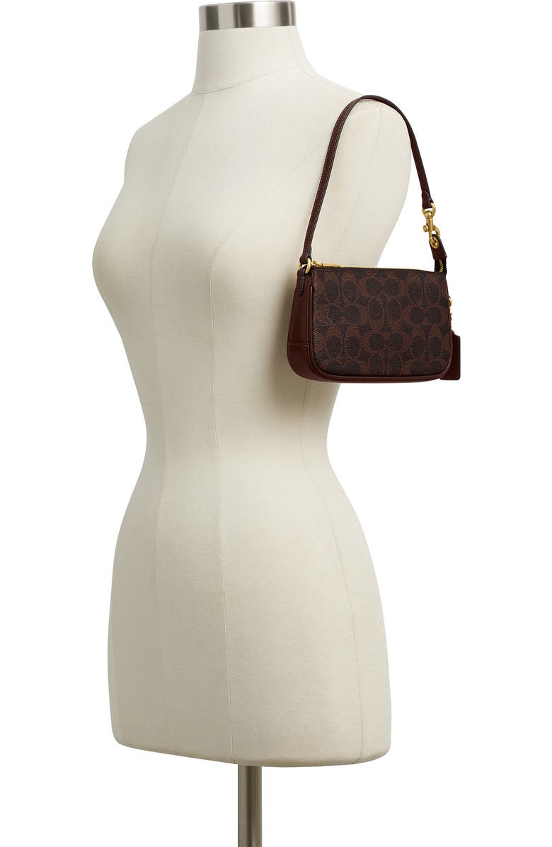 COACH Plaza Signature Coated Canvas Shoulder Bag, Alternate, color,