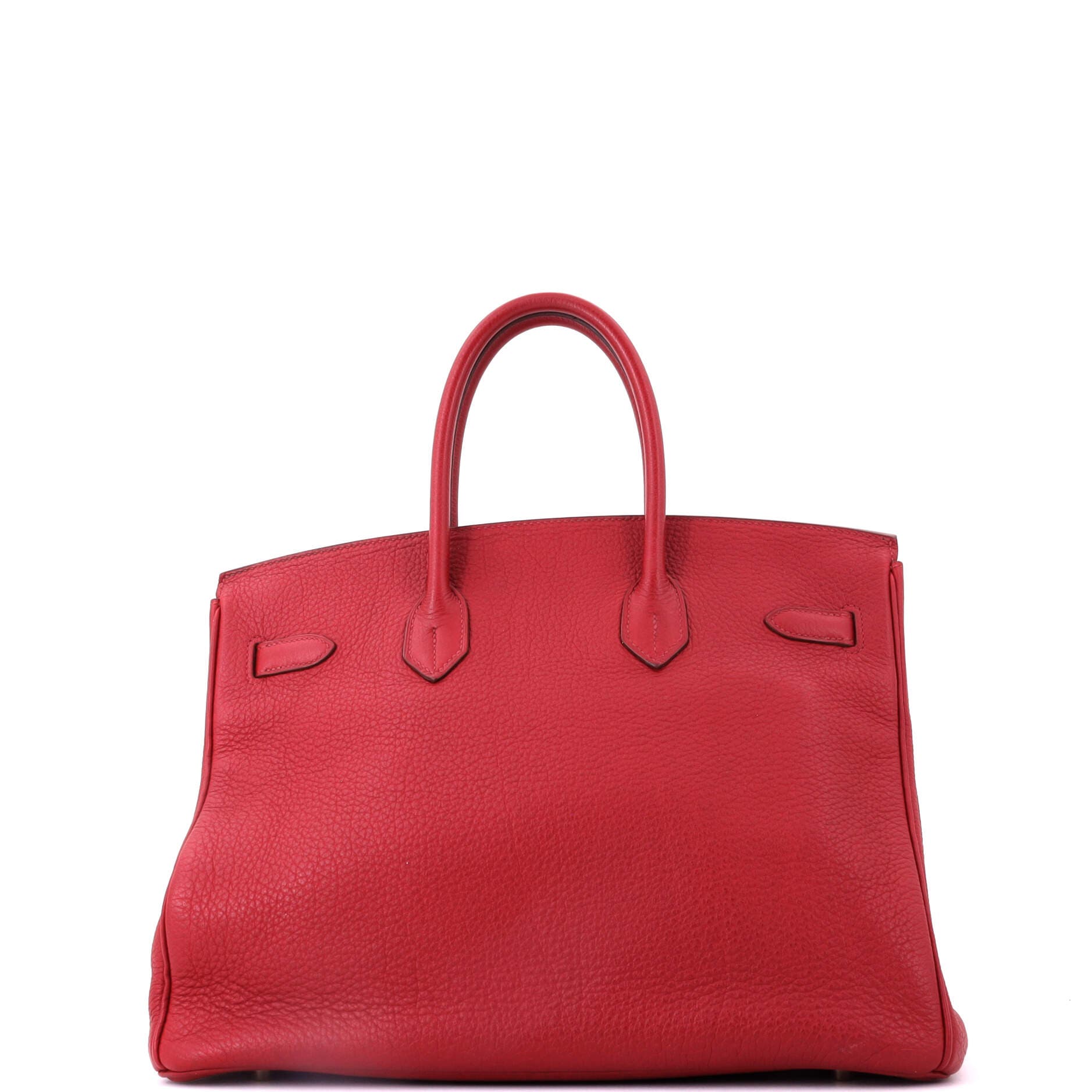 Birkin Handbag Red Clemence with Gold Hardware 35, Alternate, color, Red