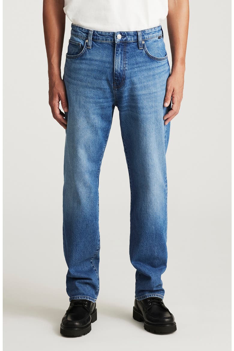 Marcel Relaxed Straight Leg Jeans, Main, color, MID BRUSHED CLASSIC