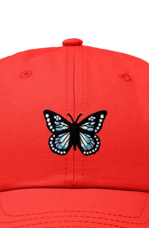 Dalix Butterfly Hat In Red