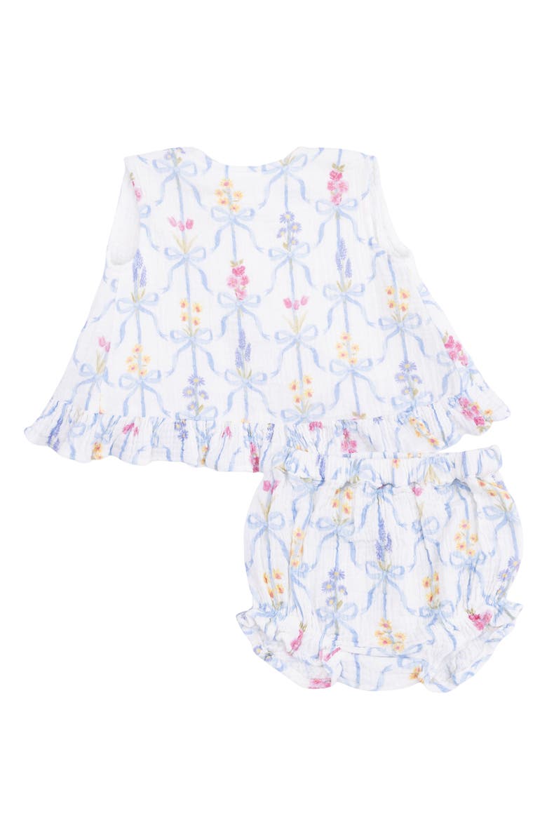 Angel Dear Ribbon Bouquet Organic Cotton Dress & Bloomers Set, Main, color, 