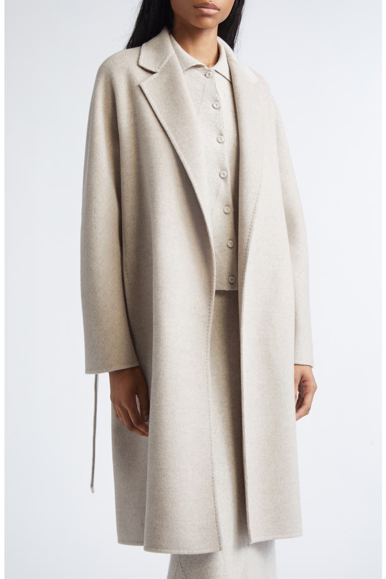 Aceri Cashmere Belted Coat, Alternate, color, SAND