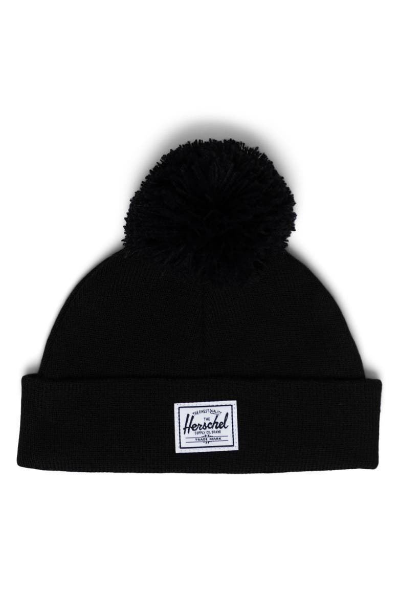 Herschel Supply Co. Baby Pom Beanie, Main, color, Black