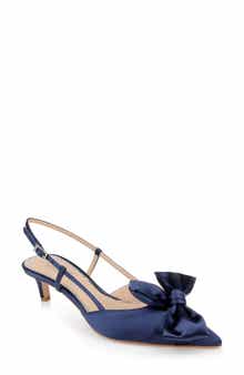 Jewel Badgley Mischka Shoshana Pointed Toe Slingback Pump