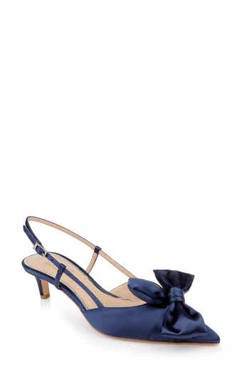 Jewel Badgley Mischka Shoshana Pointed Toe Slingback Pump