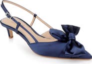 Jewel Badgley Mischka Shoshana Pointed Toe Slingback Pump