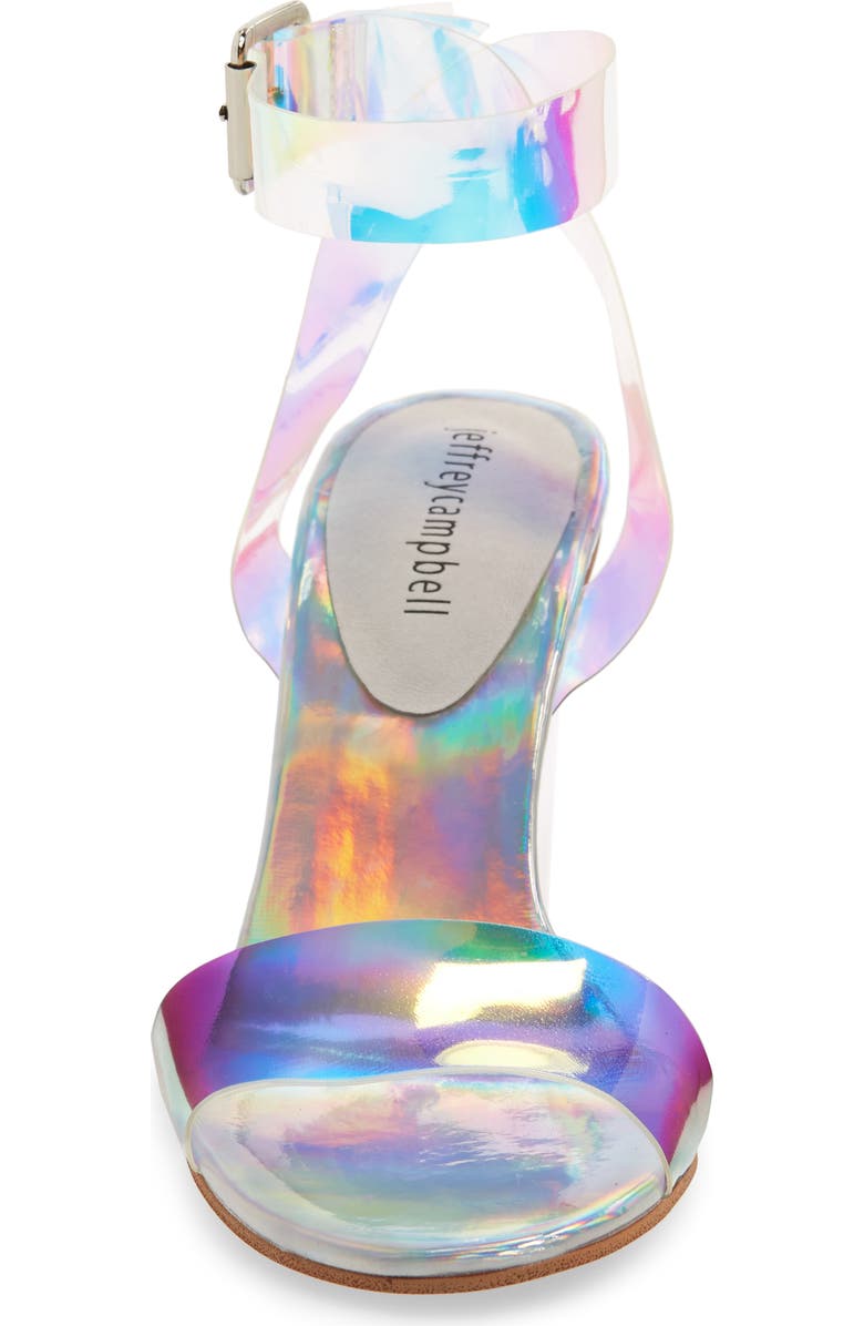 Jeffrey Campbell Clear Heel Sandal, Alternate, color,