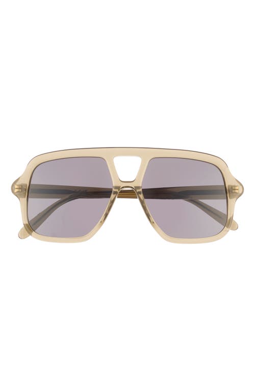 Loewe Slim Rectangular Sunglasses In Gold