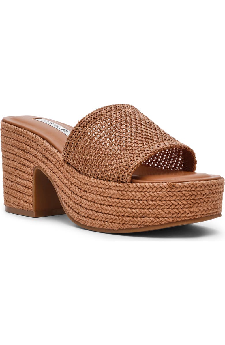Steve Madden Trippy Platform Sandal, Main, color, Cognac