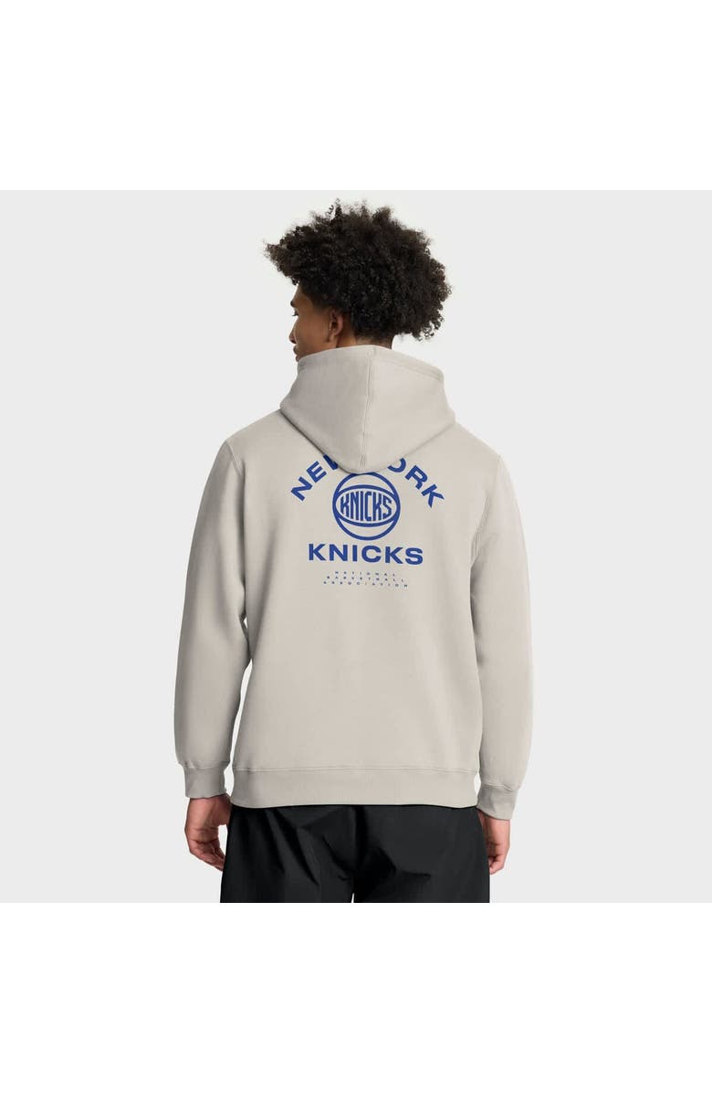 FANATICS Men
s Fanatics Off White New York Knicks Crossover Collection Blocked Shot Premium Pullover Hoodie, Alternate, color, Cream