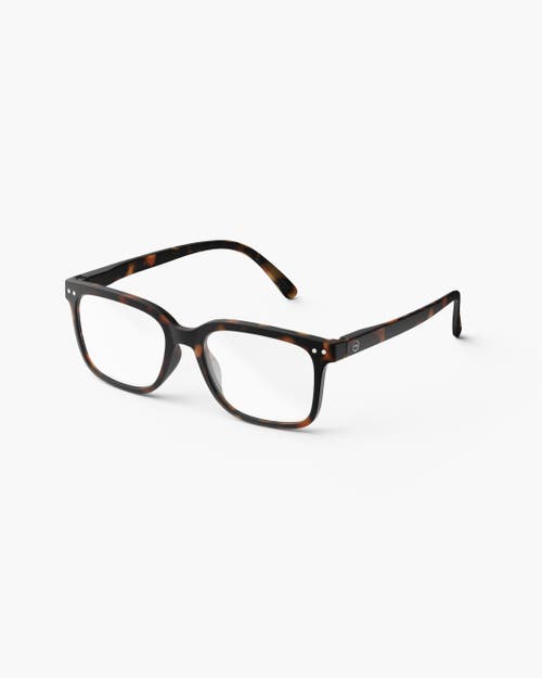 Izipizi #l 54mm Rectangular Reading Glasses In Brown