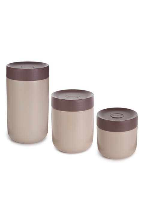 Nommie 3-Piece Stainless Steel Food Container Set