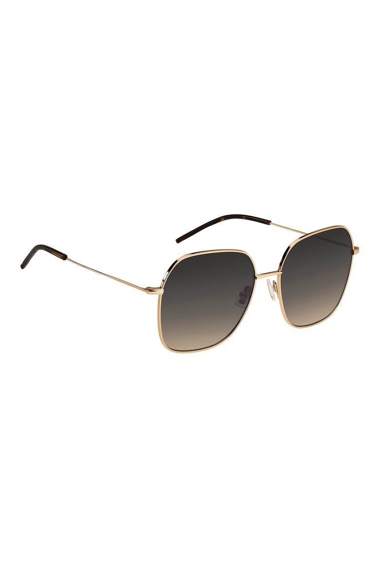 58mm Gradient Square Sunglasses, Alternate, color, GOLD COPPER