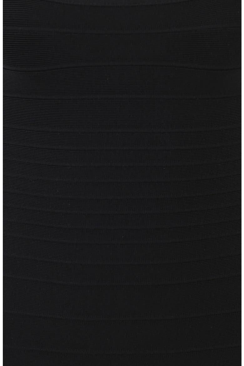 The Silhouette Bandage Halter Top, Alternate, color, BLACK