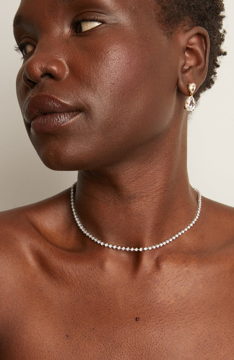 Aurate New York Lab Grown Diamond Tennis Choker Necklace, Alternate, color, 