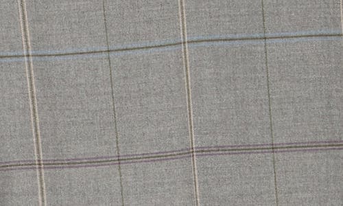 Hugo Boss Boss Orange Tachy Windowpane Tapered Leg Pants In Melange Windowpane