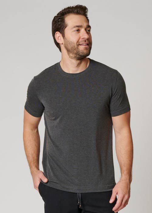 Leisure Lab Everyday T-shirt In Heathered Black