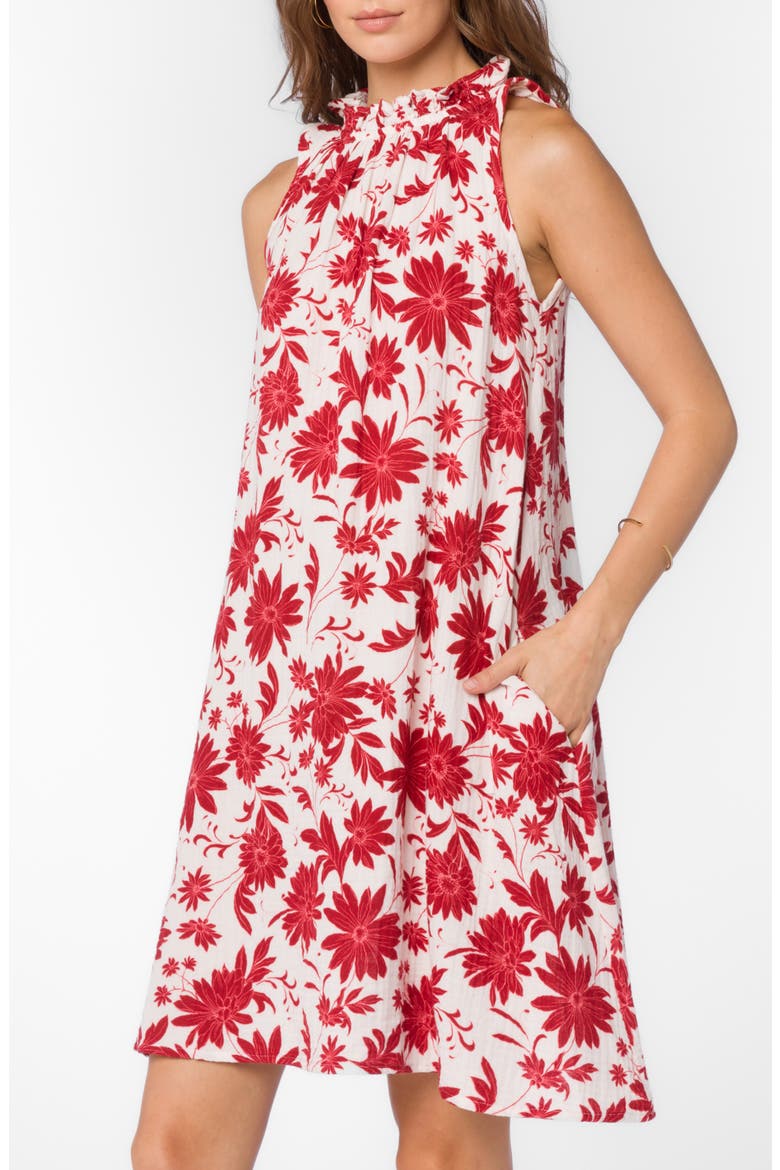 Glenda Floral Swing Dress, Main, color, RED FLORAL