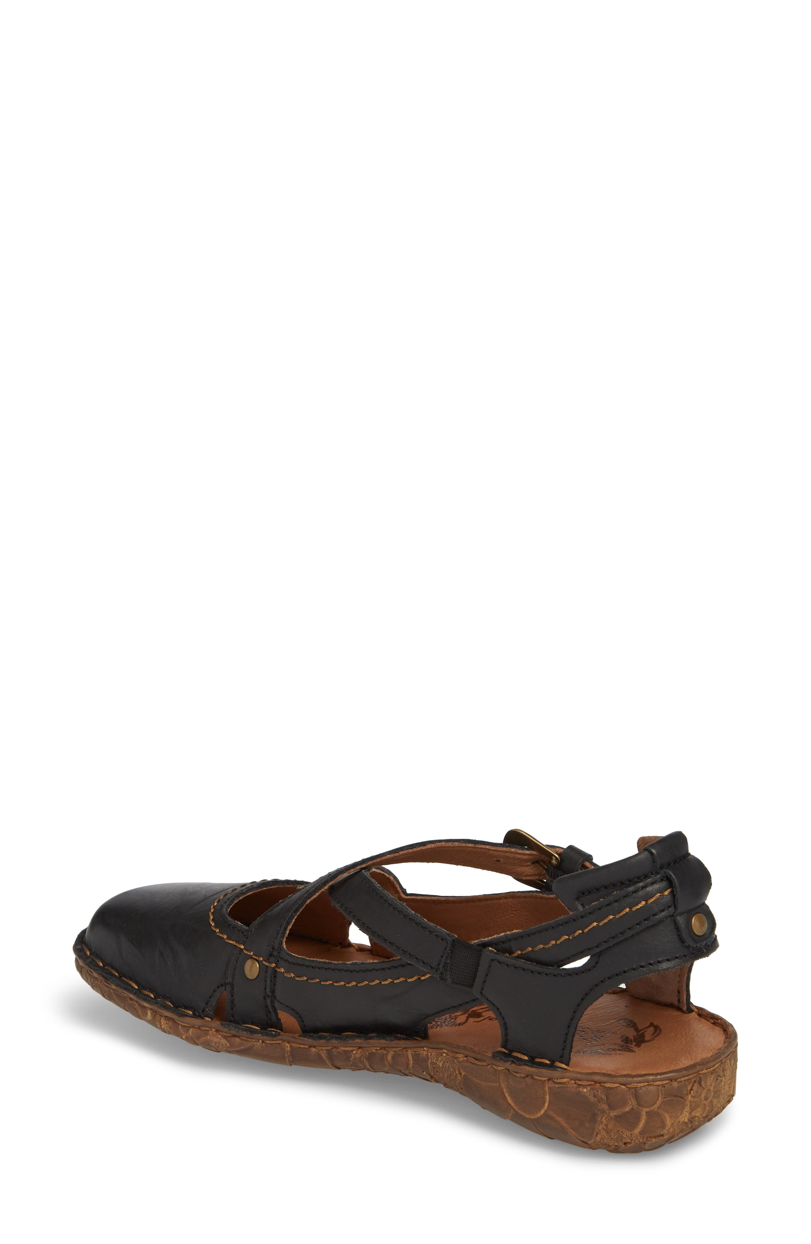 Rosalie 13 Sandal, Alternate, color, BLACK LEATHER