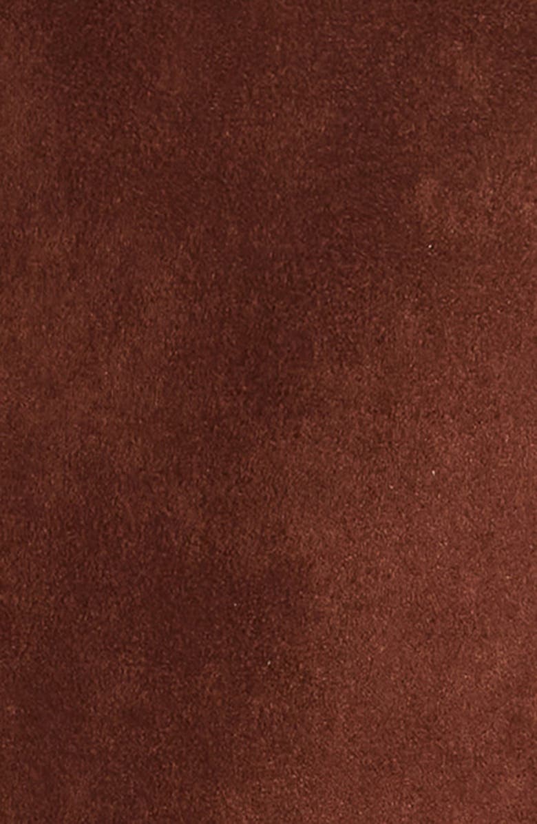 Ava & Yelly Kids' One-Shoulder Ruffle Scuba Dress, Alternate, color, Chocolate