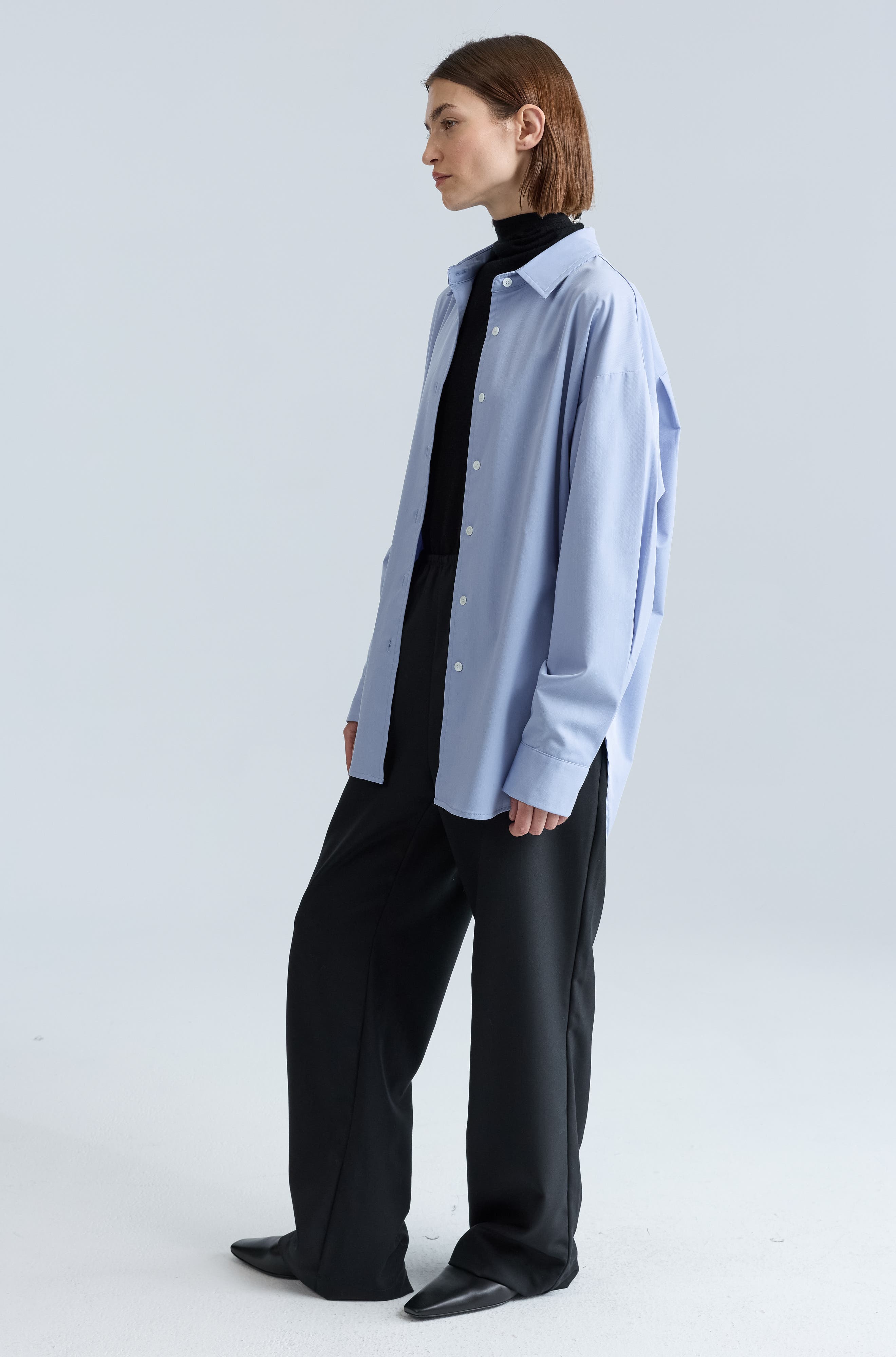 oversized women's dress shirts FSHAOES Womens Oversized Button Down Shirts Casual Loose Long Sleeve Solid  Lapel Long Blouses Tops with Pockets at Amazon Women's Clothing store
