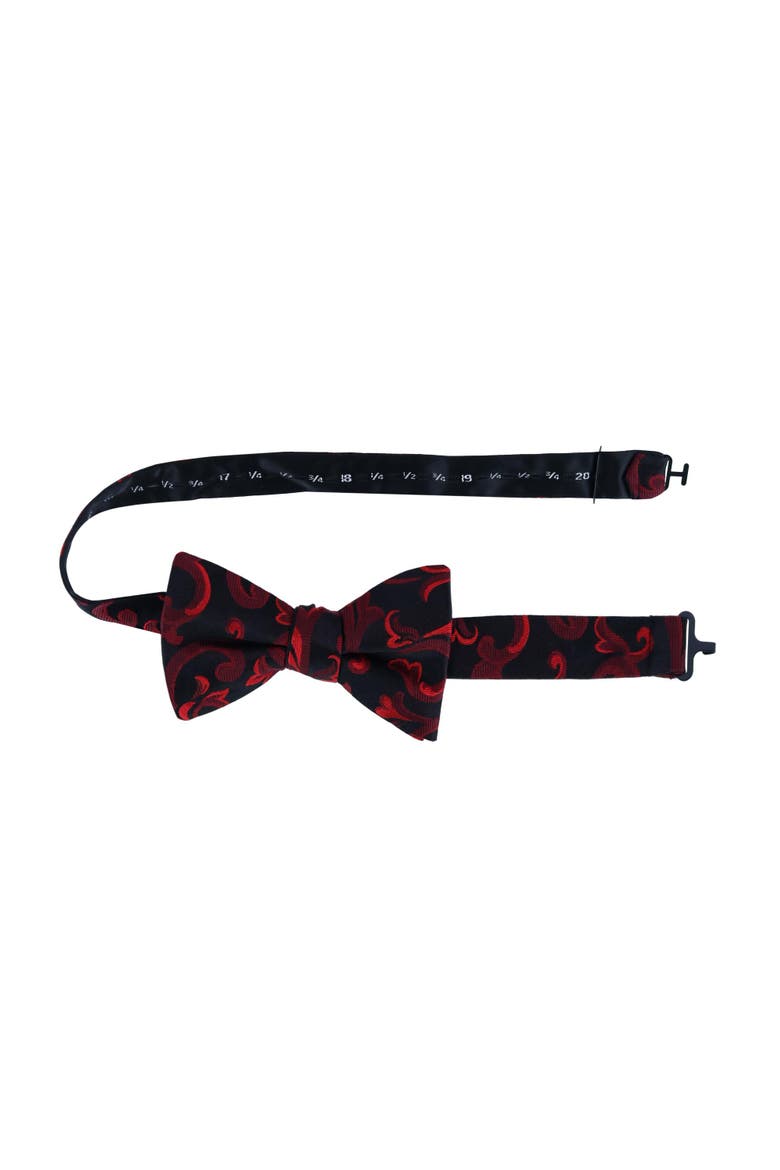 Christian the Romantic Brocade Silk Bow Tie, Alternate, color, Red