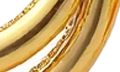 Gabi Rielle Triple Cage Hoop Earrings In Gold