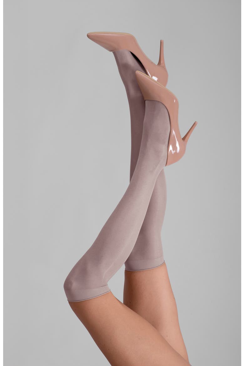 Colored Fashion Sheer Knee High Stockings for Women 2-Pair Pack, Main, color, GREY