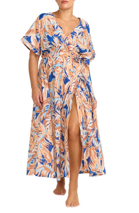 Areca Cea Verdi Cover-Up Wrap Dress (Regular & Plus)