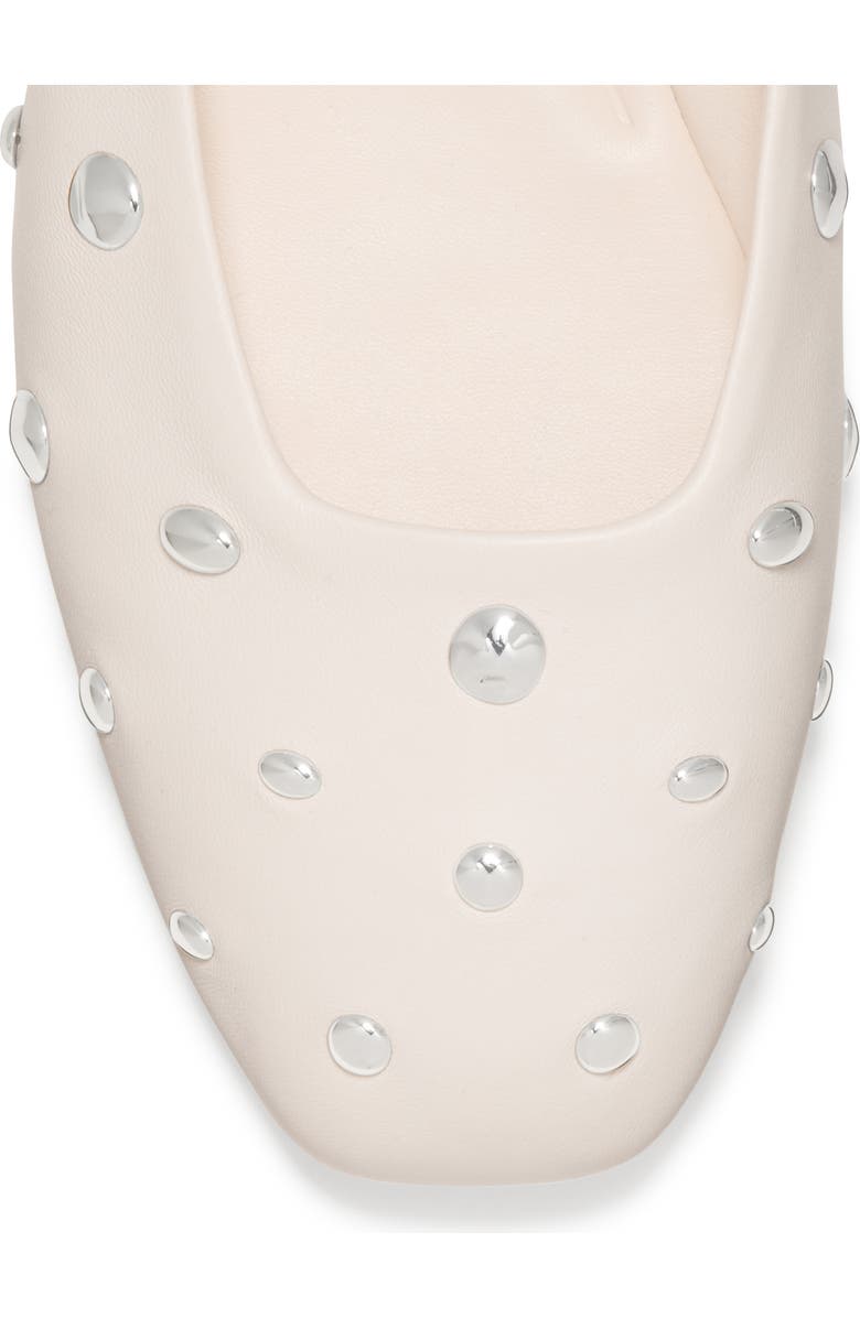 Kate Spade New York halo studded leather ballet flat, Alternate, color, Cream