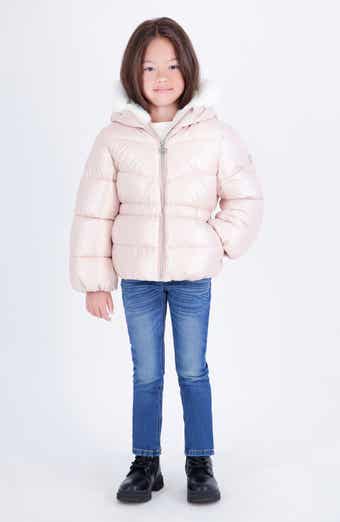 Kids' Hooded Cinch Waist Puffer Jacket