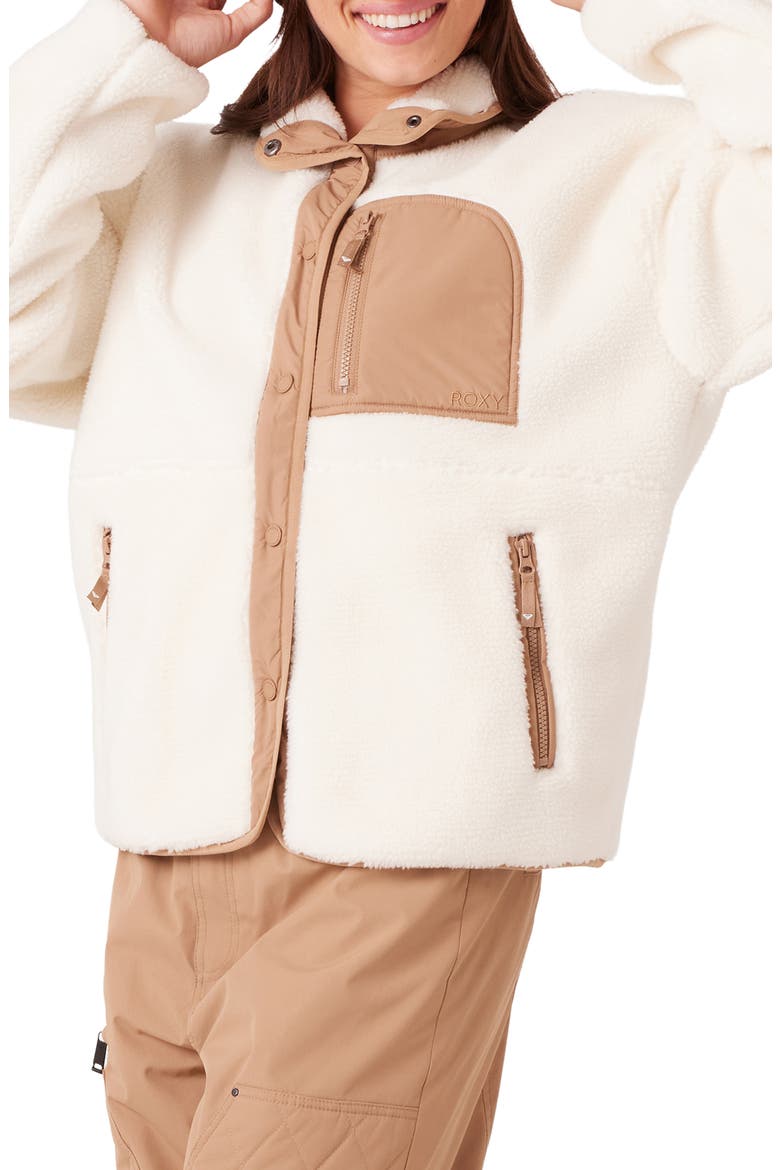 Axel Fleece Jacket, Alternate, color, VANILLA