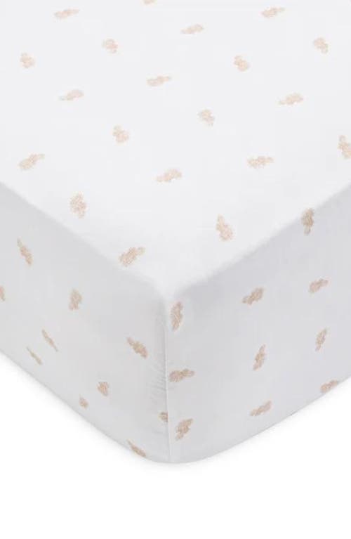 Domani Home Cotton Crib Sheet In White