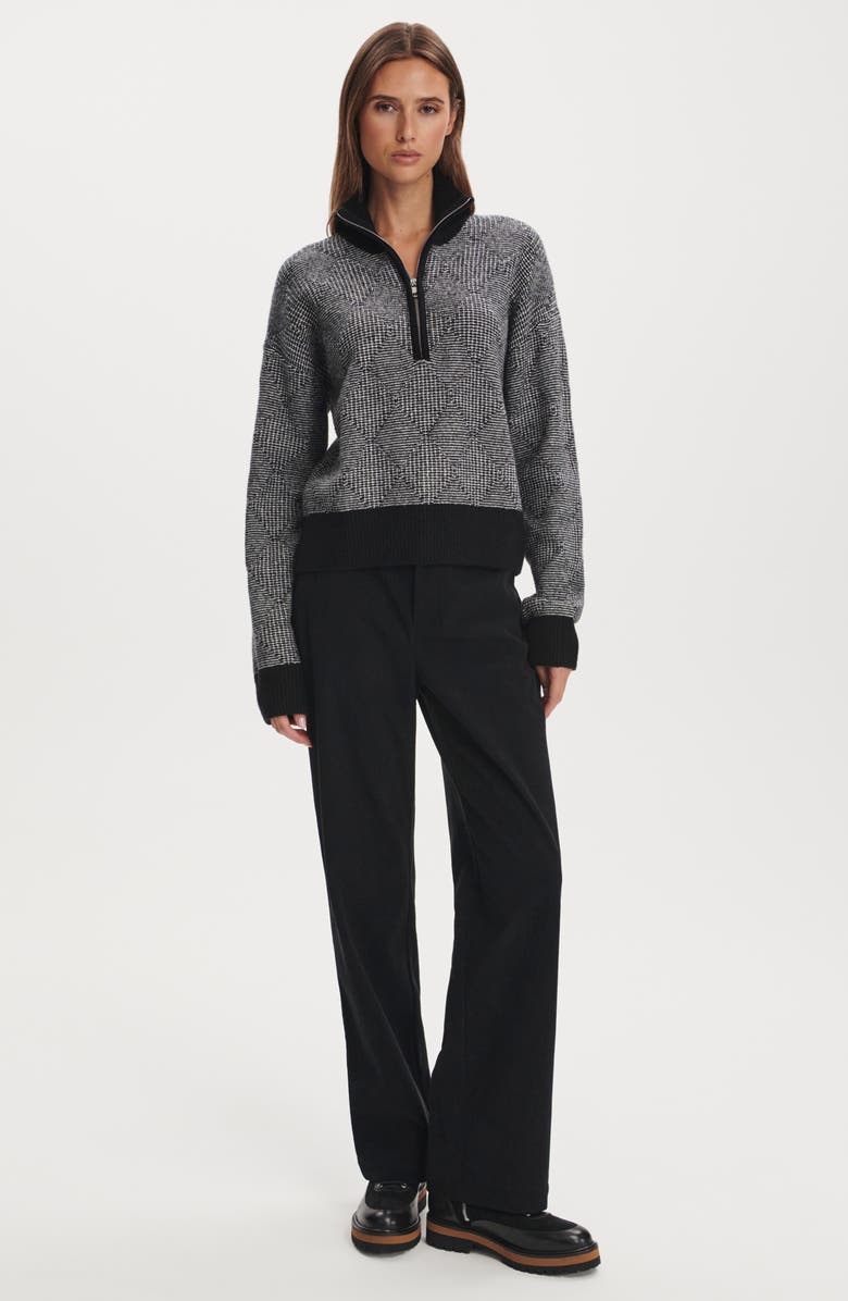 Varley Aldridge Half-Zip Sweater, Alternate, color, Black