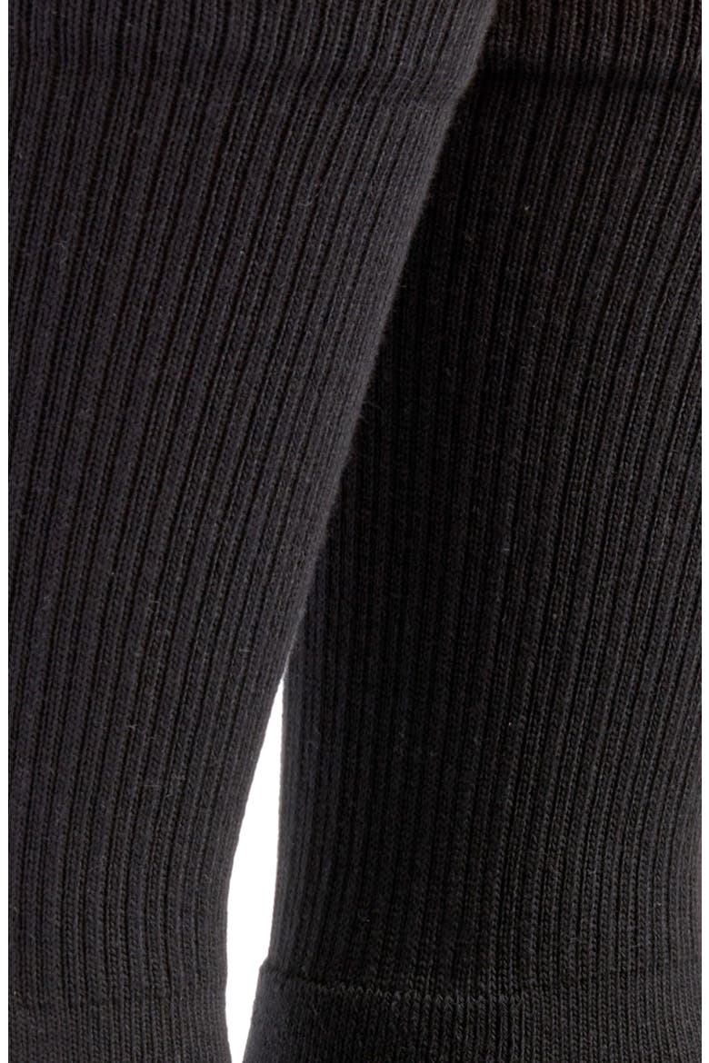 3-Pack Everyday Cotton Blend Crew Socks, Alternate, color, BLACK