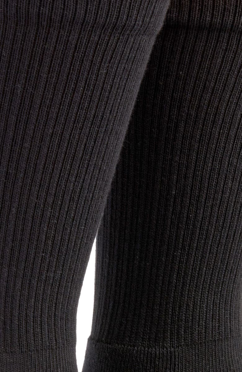 Nordstrom 3-Pack Everyday Cotton Blend Crew Socks, Alternate, color, Black