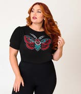 Unique Vintage Plus Size Embroidered Long Sleeve Sweater