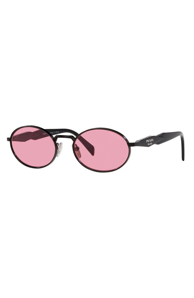 Prada 55mm Oval Sunglasses, Alternate, color,