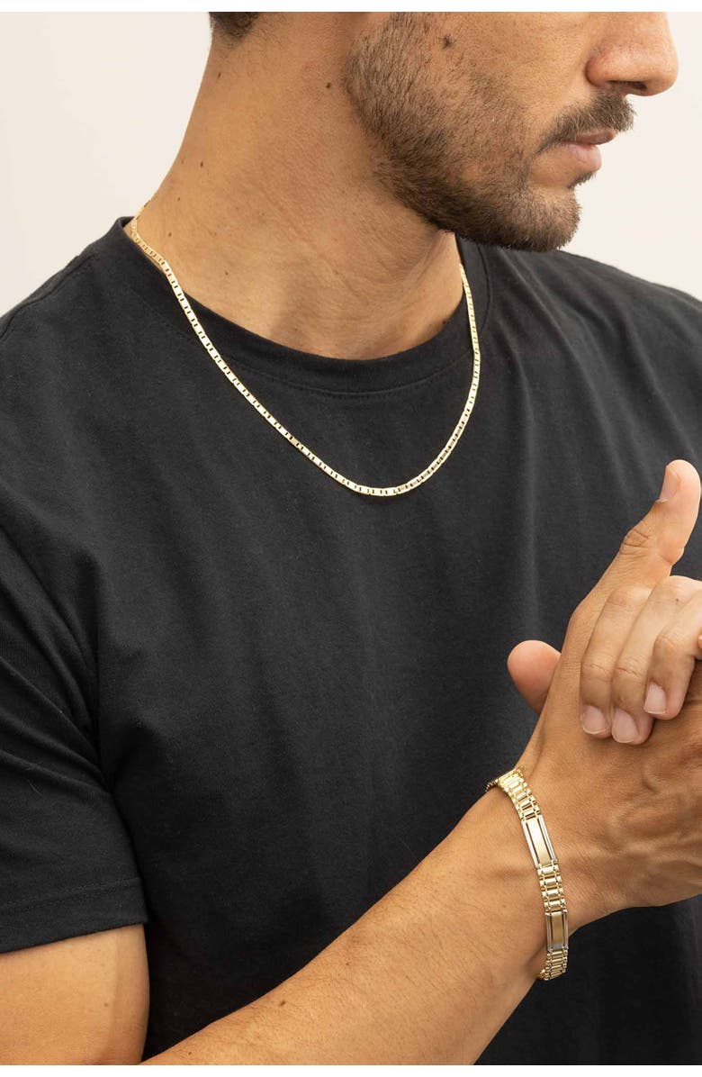 Oradina Men's Very Valentino Chain in 14K Gold, Alternate, color, Yellow Gold