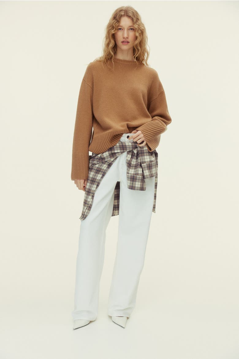 Cashmere-blend Jumper, Alternate, color, Dark beige