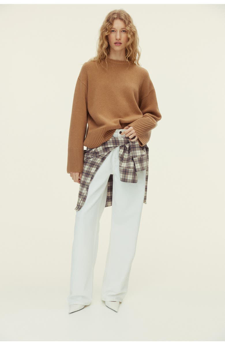 H&M Cashmere-blend sweater, Alternate, color, Dark Beige