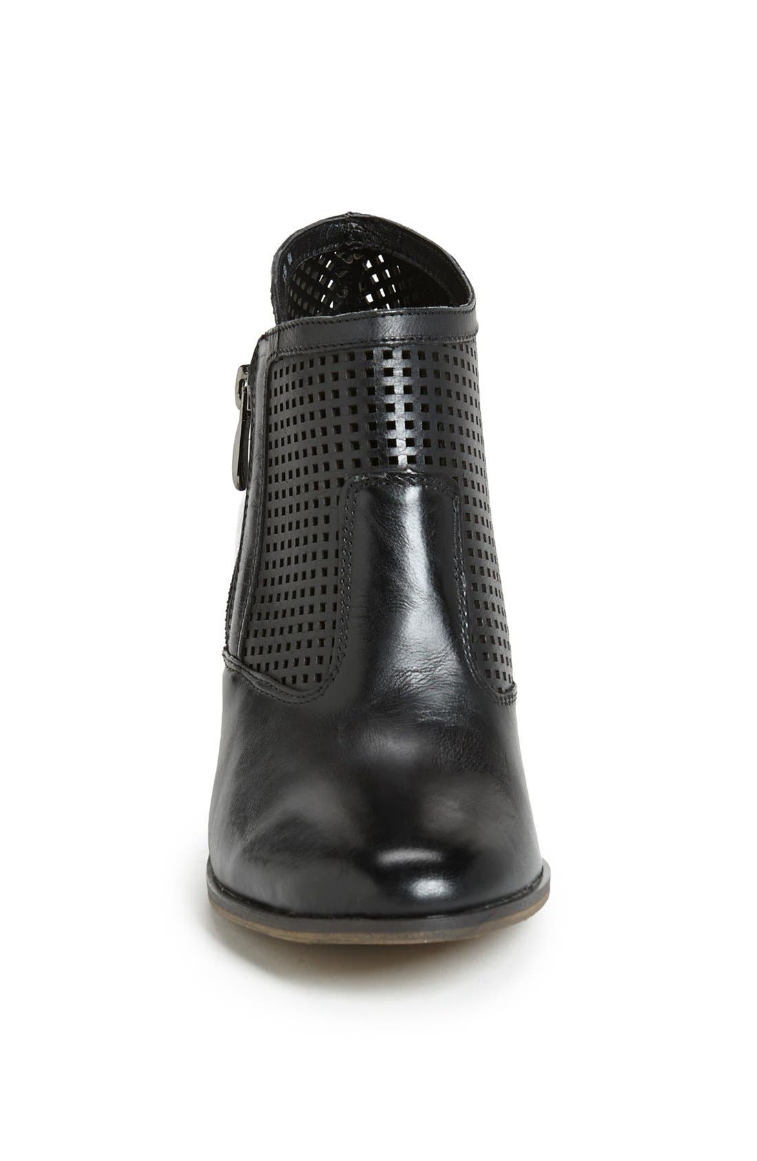 'Kona' Bootie, Alternate, color, BLACK LEATHER