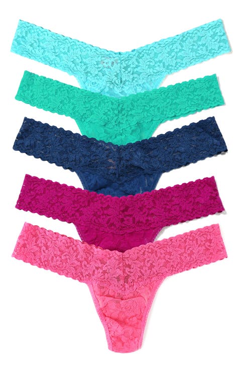Holiday Cracker Assorted 5-Pack Low Rise Thongs