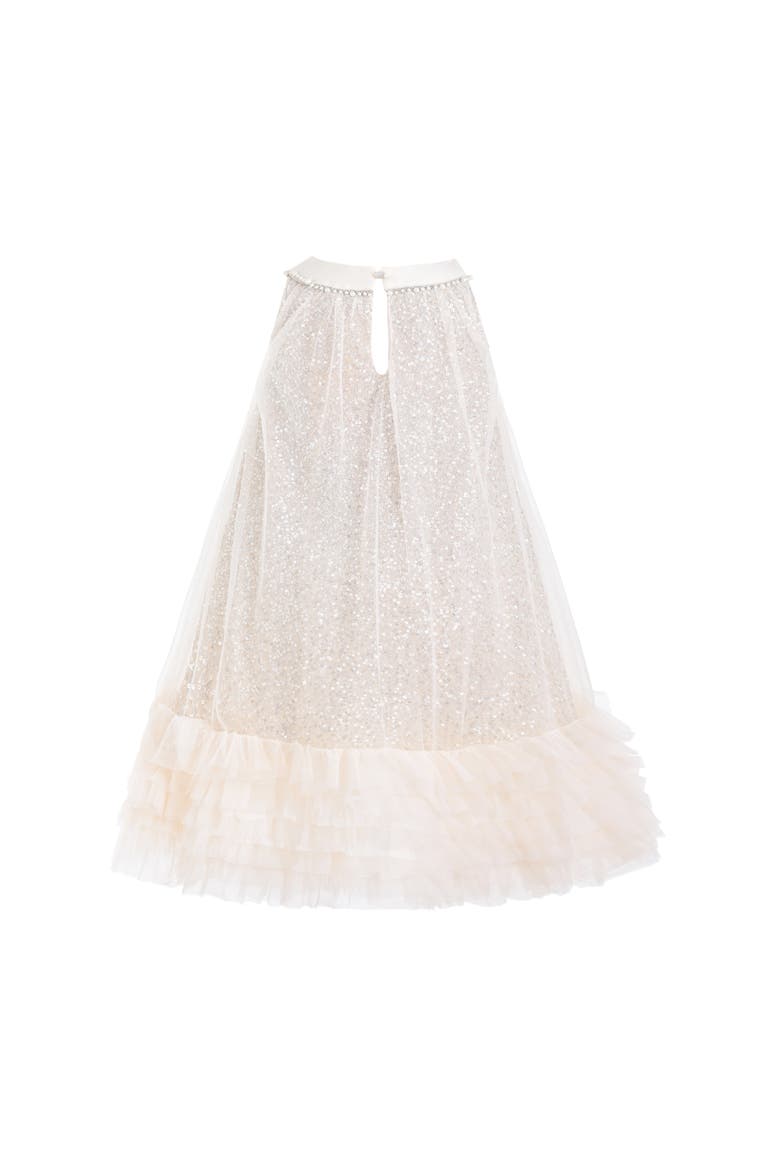 Tansy Petal Cascade Dress, Alternate, color, Beige